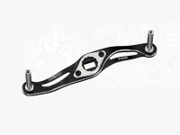 スポーツライフプラネッツ マシンカットハンドル - 90mm MCクランクハンドル #ブラック/シルバー 