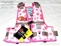 オレンジブルー ライフベスト キッズ30 - WRLV-3130 ピンクドット 浮力30