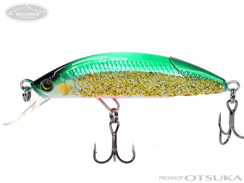 スプリーモ バイラ 50HMD 50mm 5.0g シンキング #S20 KGグリーンエッグ