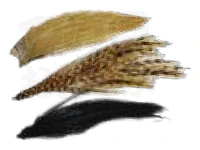 アングル アキスコ - コックハックルスモールピース #BK 