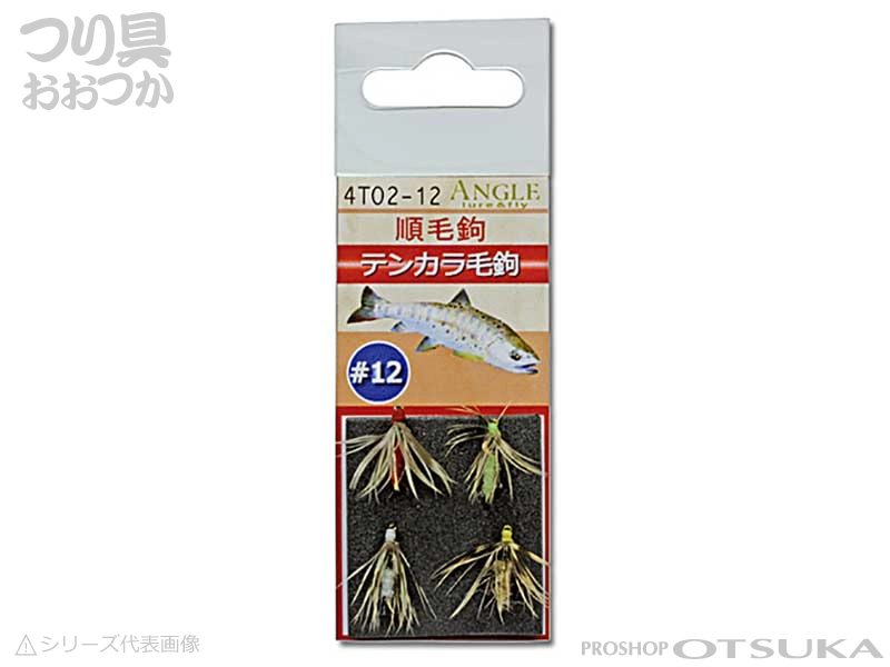 アングル テンカラ毛鉤 テンカラ毛鉤セット #10 順毛鉤 | つり具おおつか