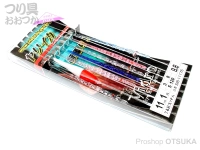  下田漁具 ヤリイカサビキ ビードロ針 浮スッテ入 