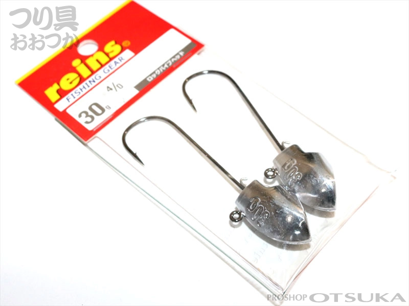 レイン ロックバイブジグヘッド 30g フックサイズ#40 #シルバー の通販