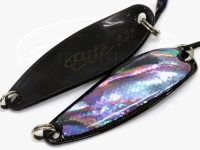 アートフィッシング 忠さんスプーン - シェルバイト 3.3g #双黒 3.3g 38mm