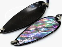 アートフィッシング 忠さんスプーン - シェルバイト 7g #双黒 7g 44mm