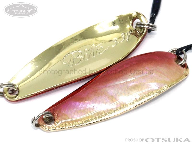 アートフィッシング 忠さんスプーン シェルバイト 3.3g 3.3g 38mm #RED-G