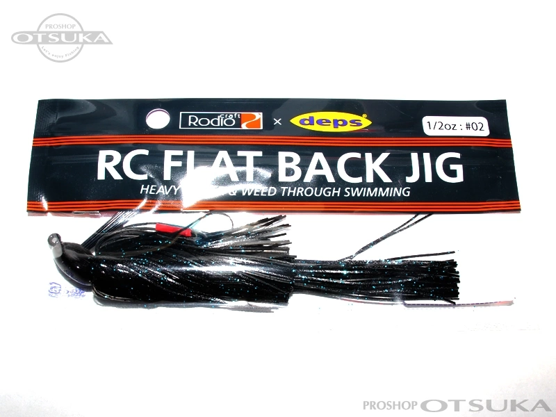 ロデオクラフト RCフラットバックジグ RCフラットバックジグ1/2oz 1/2oz #02 ブラック