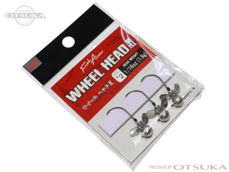 フィッシュアロー ジグヘッド ウィールヘッドII 1.8g FECO認定 -