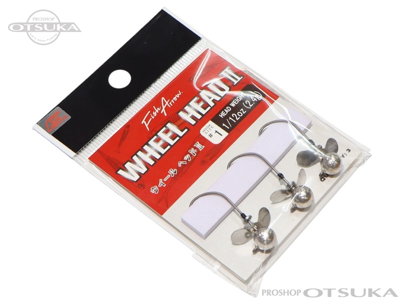 フィッシュアロー ジグヘッド ウィールヘッドII 2.4g FECO認定 -