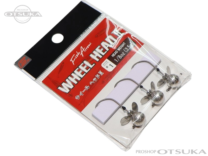 フィッシュアロー ジグヘッド ウィールヘッドII 3.5g FECO認定 -