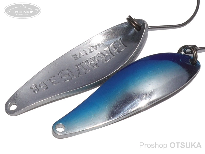 FPBルアーズ ブレイブ ブレイブ 3.6g ネイティブ 3.6g マイクロバーブフック #5 ブルーシルバー