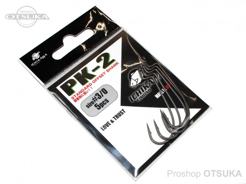 イチカワフィッシング ワームフック PK-2 オフセットフック #3/0 -