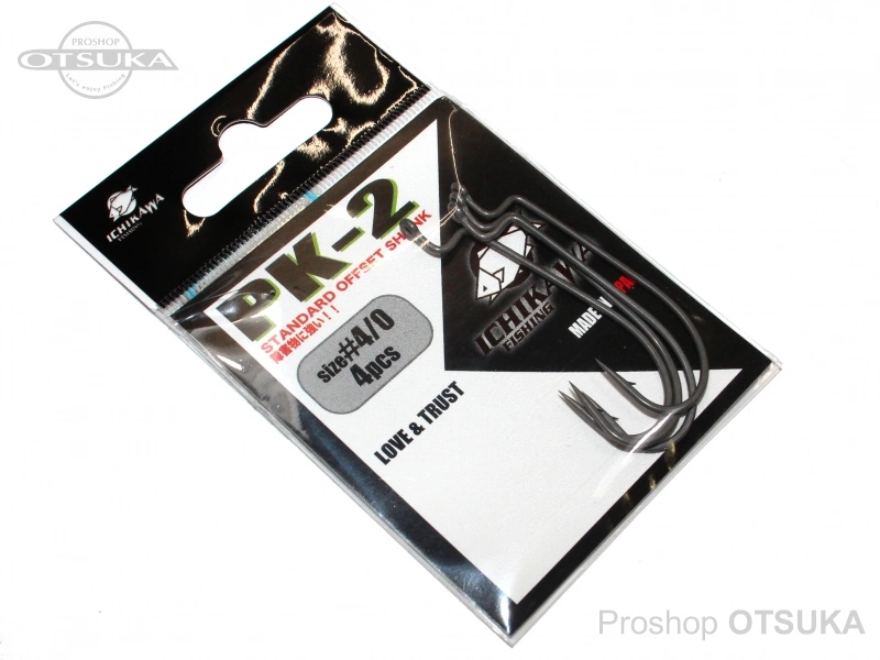 イチカワフィッシング ワームフック PK-2 オフセットフック #4/0 -