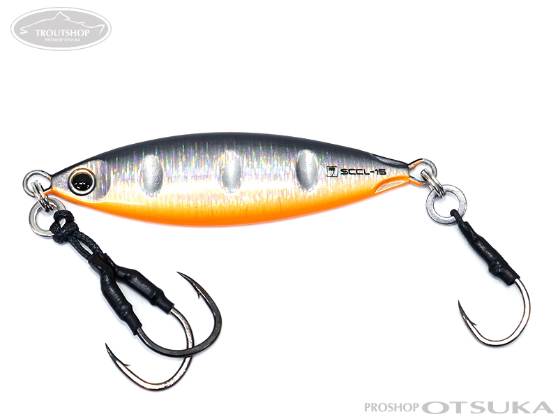 パームス レイクショアスロー15 58mm 15g #ブラックバックオレンジ
