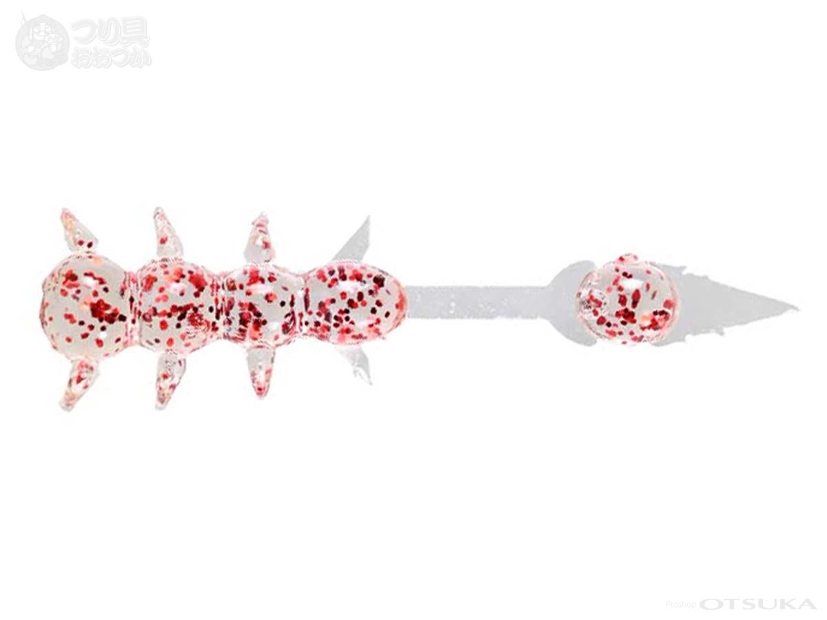 ゼスタ カミテール イクラ虫 カミテール イクラ虫 1.2インチ #クリアアカアミ