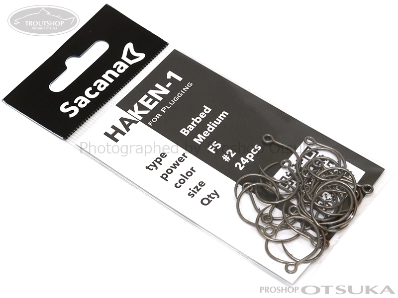 Sacana サカナ ハーケンワン バーブ付き #2 ミディアム #FS