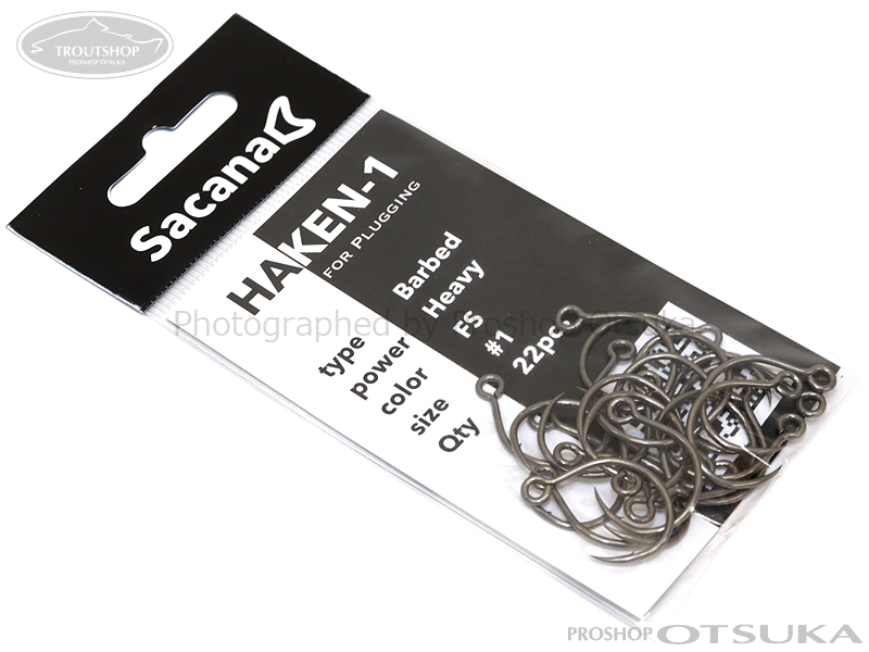 Sacana サカナ ハーケンワン バーブ付き #1 ヘビー #FS