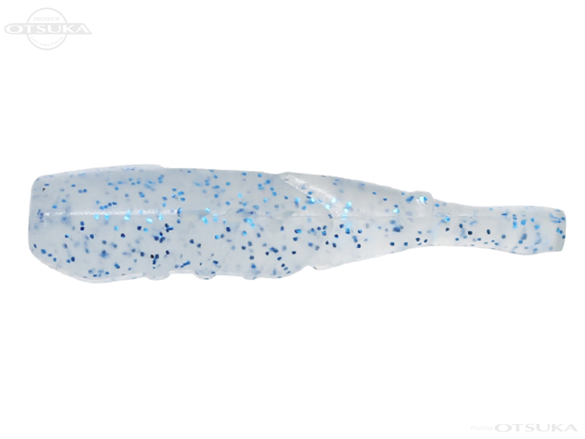 一誠 海太郎 ワーム ハネエビ1.5インチ 1.5インチ #063 クリアブルーフレーク(ブルー夜光)