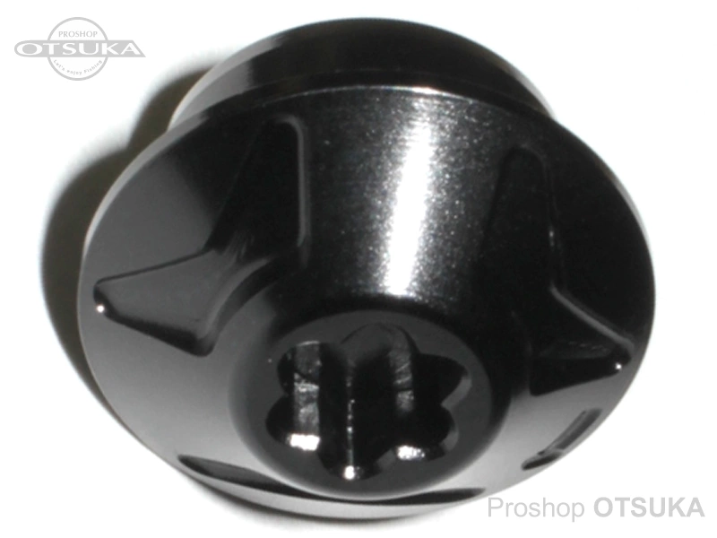 DRTディビジョンレーベルタックル リールパーツ センターナット シマノ 右巻き #ブラック