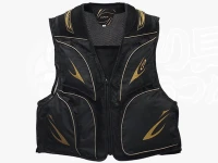 エクセル 鮎ベスト - FP-5181 #ブラック/ゴールド Lサイズ