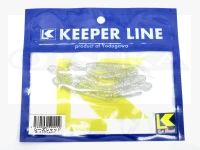 Keeper Line Seize Shad -  Size 2.8 Size 1 Clear Silver 2.8 inch