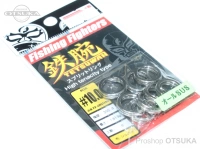 ネイチャーボーイズ 鉄腕 スプリットリング Hタイプ #シルバー #10.0 強度350LB