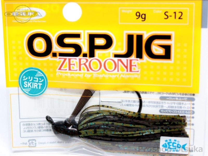 OSP OSPジグ OSPジグ 9g シリコンスカート #S-12 グリーンパンプキンブルーフレーク