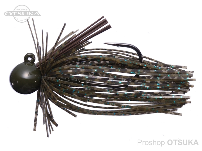 OSP OSPジグ OSPジグ03 ハンツ9.0g 9g シリコンSKIRT #S-12 グリーンパンプキンブルーフレーク