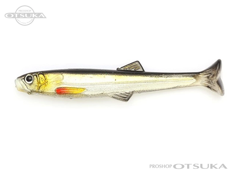 ハドルスイマー エラストマー 4インチ ハーフスケルトンシルバー