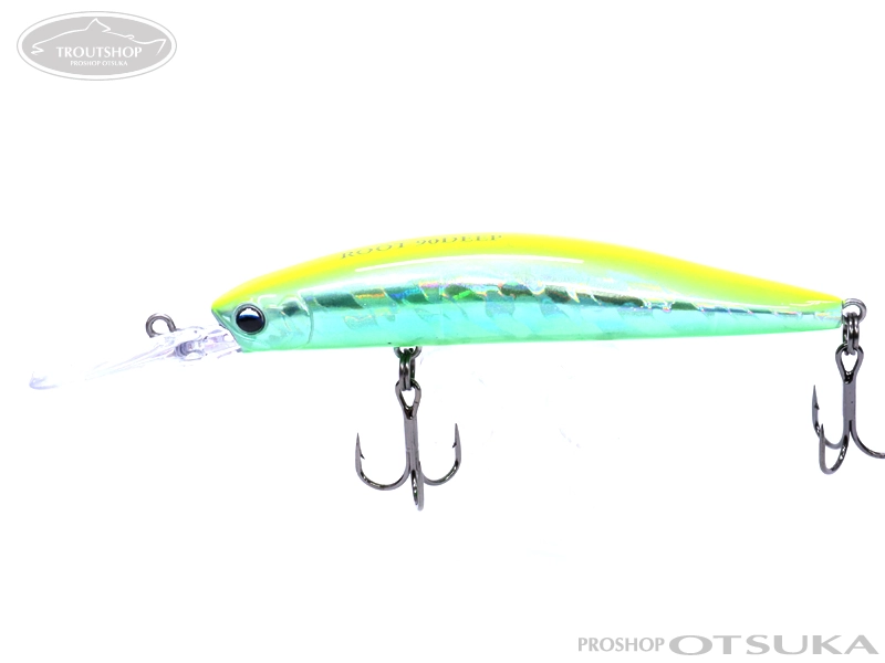 Dセンス ルート 90D 90mm　11.5g フローティング #07 チャートライムグリーンベリー・UV