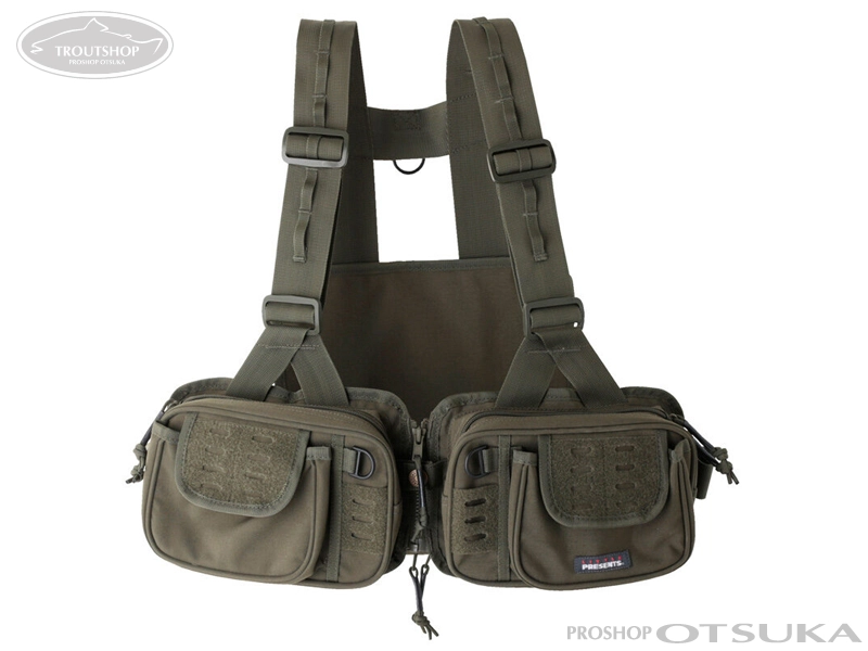 リトルプレゼンツ(LITTLE PRESENTS) トラウトクラシック ベスト V-25 オリーブカーキ