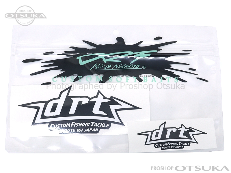 DRTディビジョンレーベルタックル ステッカー 2025 DRTステッカー 78mm138mm #ブラック
