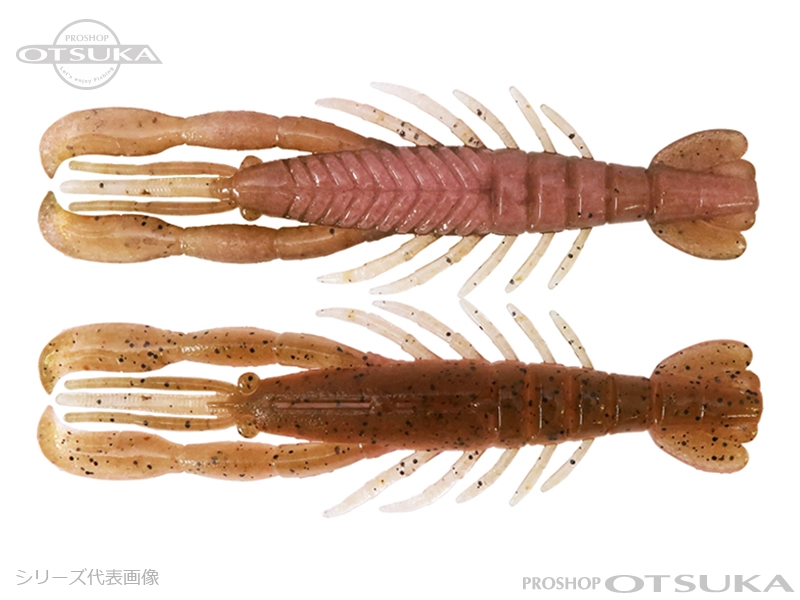 ボトムアップ ハリーシュリンプ ハリーシュリンプ3インチ 3インチ #T208 ライトグリパンピンク