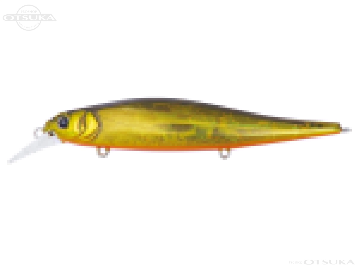 ボトムアップ フランジャー フランジャー 100mm 11.5g スローフローティング #PL032 黒金オレンジベリー