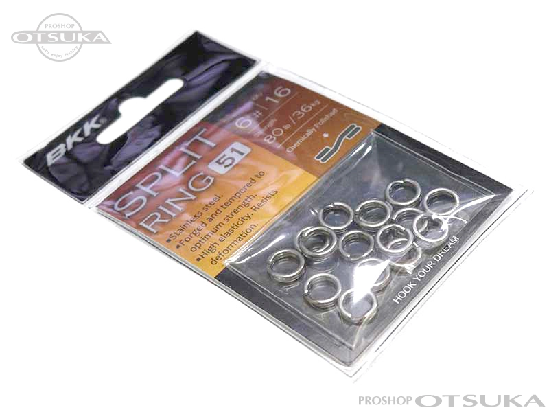 BKK スプリットリング スプリットリング51 #6　80lb/36kg 
