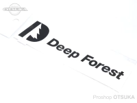 ディープフォレスト ステッカー - DFカッティング #ブラック W130mm