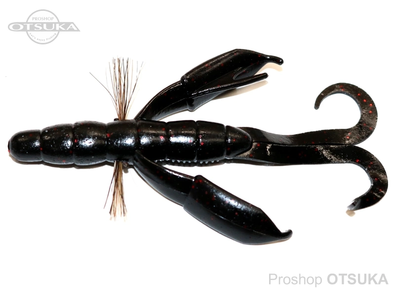 ベイトブレス バイズクロー バイズクローポートリー4インチ 4インチ Feco エコタックル認定商品 #140B ブラック/レッド