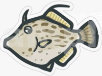 ヒサオデザイン ステッカー -  # カワハギステッカー 