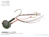 マルキュー エコギア オーバルテンヤ オーバルテンヤ4号 4号(14g) フックサイズM T06 オリーブグリーン