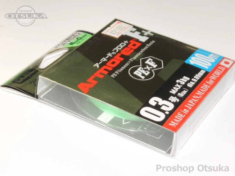 デュエル アーマードフロロ+ アーマードフロロ+ 0.3号 MAX3kg 100m #ネオングリーン