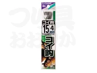 ささめ針 コイ鈎 - AA802 ブラック 鈎:8号 ハリス:2号