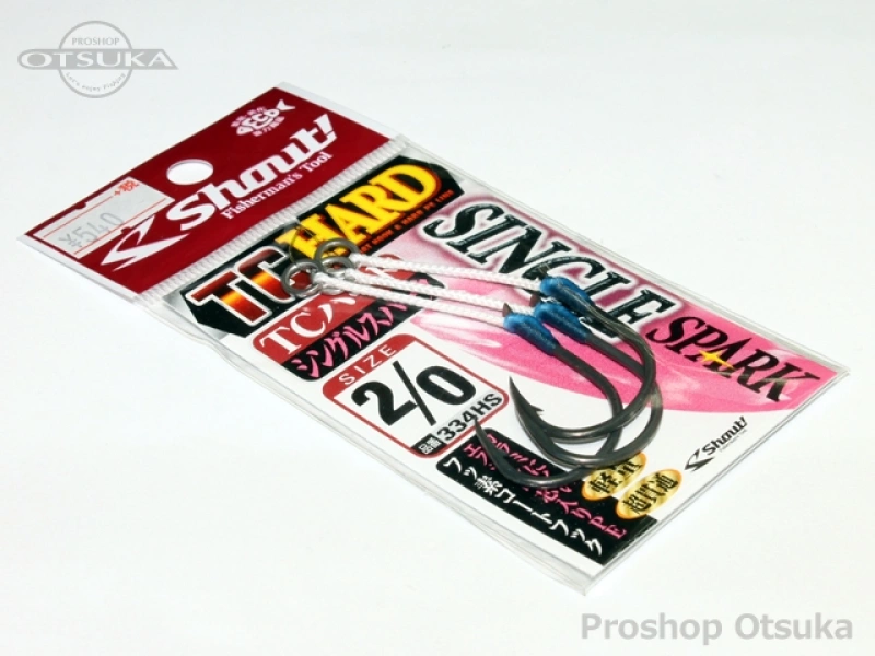 ささめ針 シャウト TCハードシングルスパーク 334HS 2/0 