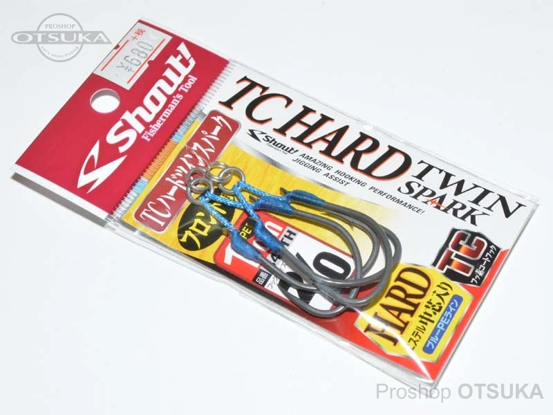 シャウト TCハードツインスパーク 341TH フックサイズ2/0 PE長さ1cm フロント用