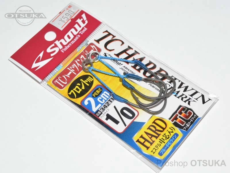 シャウト TCハードツインスパーク 342TH フックサイズ1/0 PE長さ2cm フロント用