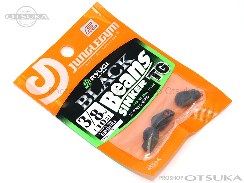 リューギ ビーンズ ブラックビーンズTG 3/8oz Feco対応品 #ブラック