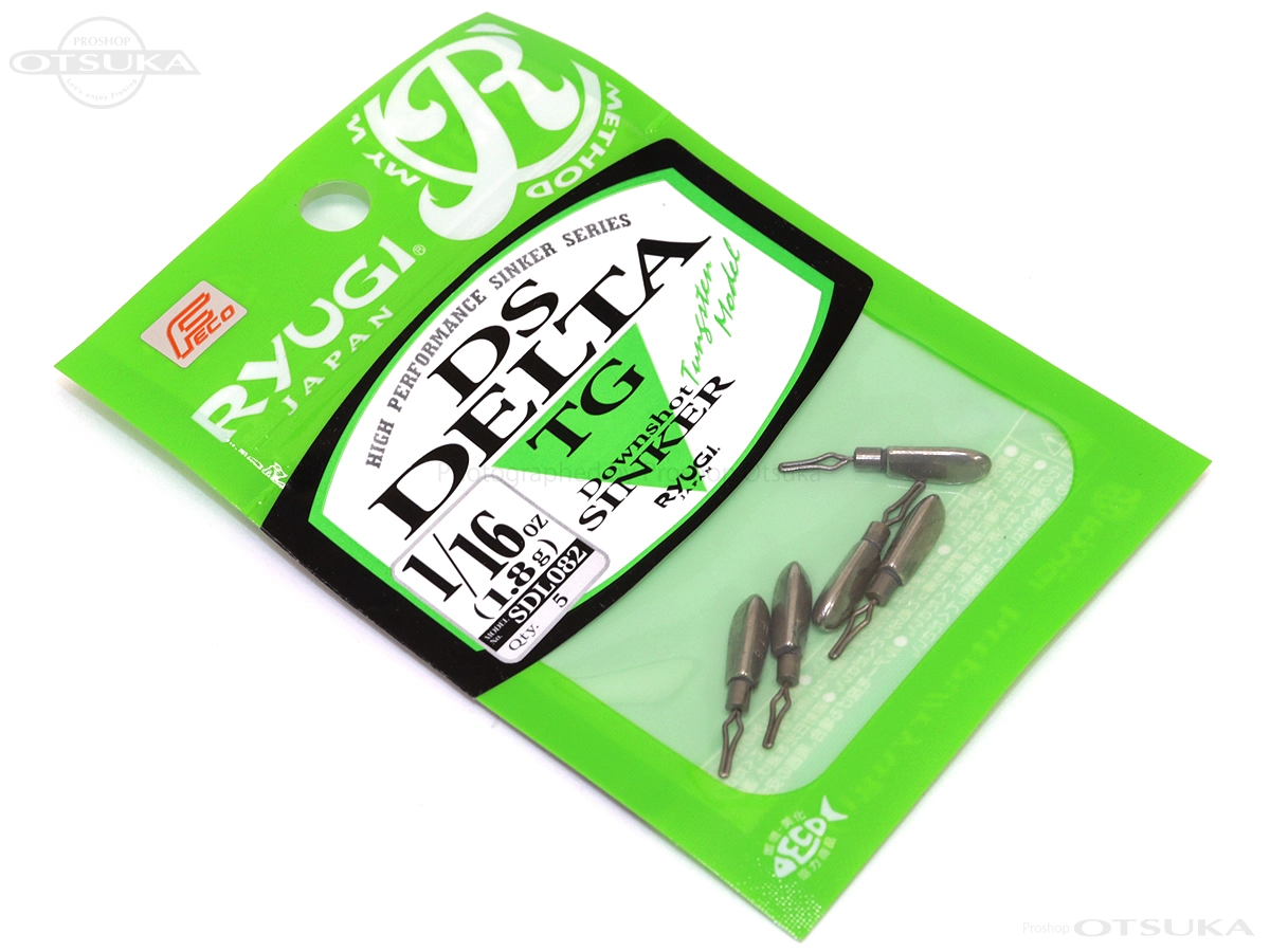 リューギ DSデルタ TG ダウンショットシンカー SLD082 1/16oz 1.8g -