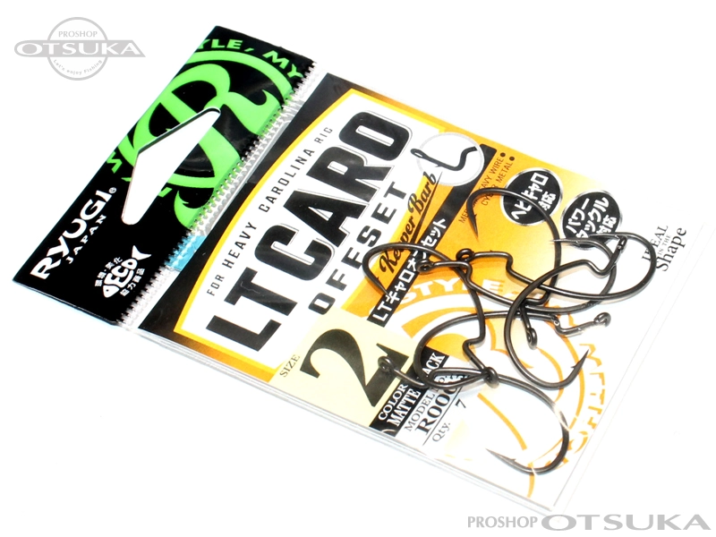 リューギ LTキャロオフセット R0003 サイズ #2 #ブラック