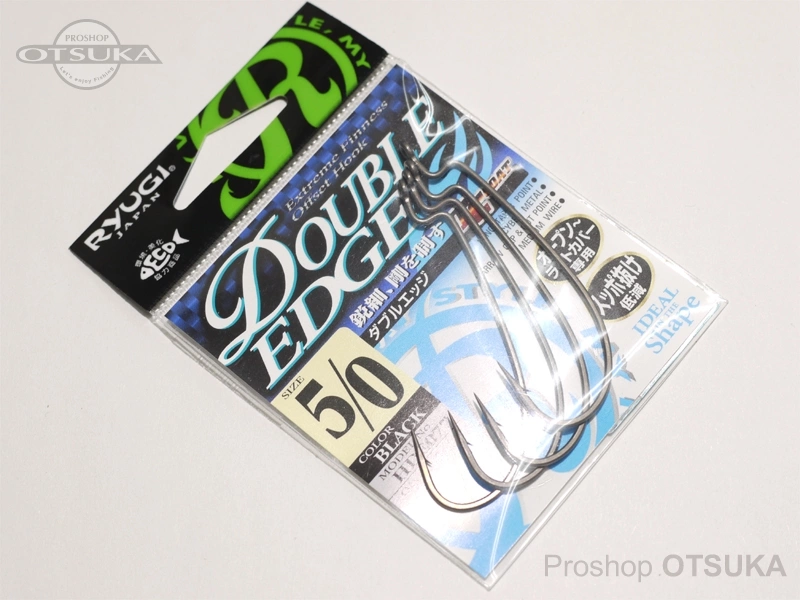 リューギ ダブルエッジ HDE077 #5/0 #マットブラック