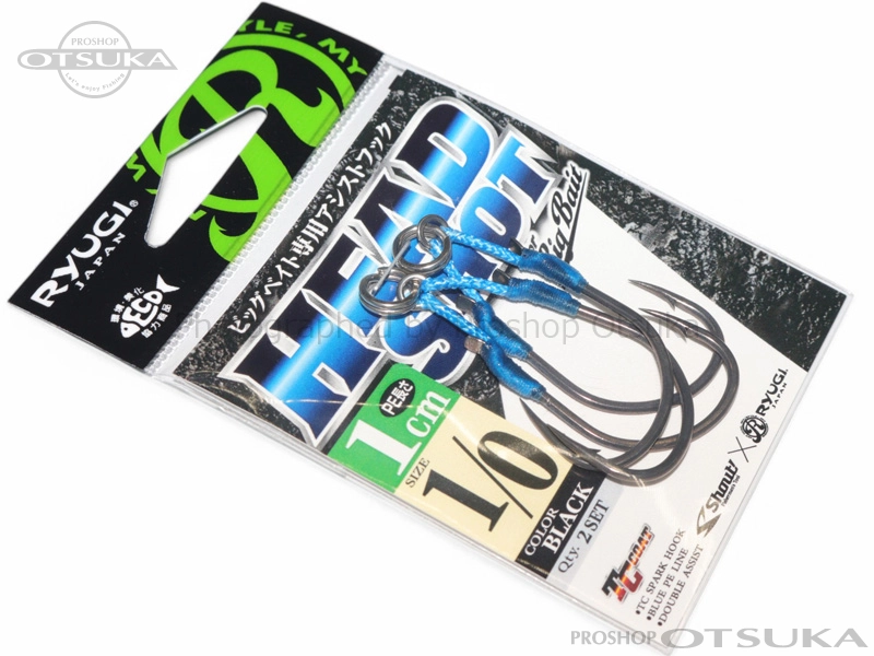 リューギ ヘッドショット RHS-01 #1/0 #ブラック