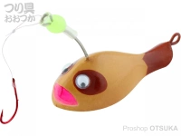 ささめ針 謎のあんこう - ANK-01 #128 タンタンタヌキ ケン付丸セイゴ赤9号 フロロ1.5号 30g 